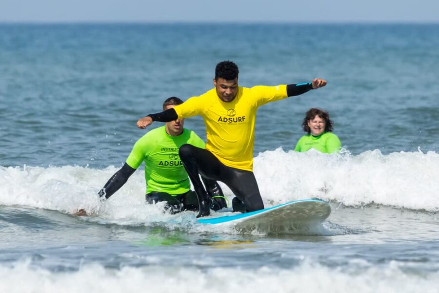 AdSurf coach and surfer at Bude